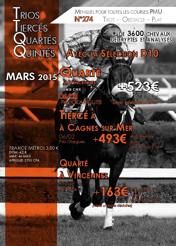 Le Trios-Tiercés-Quartés-Quintés - Magazine mensuel notations hippiques pour turfistes